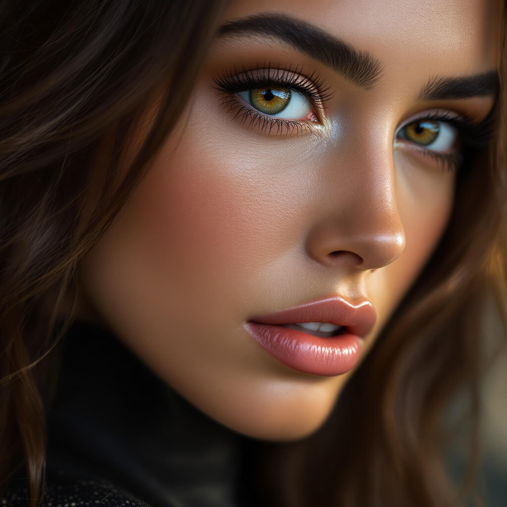 AI generated: close-up of a stunning fashion model, ultra-realistic, portrait, shot on a Sony A7III, high quality ...