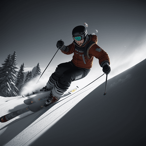 AI generated: vintage ultra realistic Photo of a skier, dramatic light, cinematic lighting,  4k, hyper realistic, ...