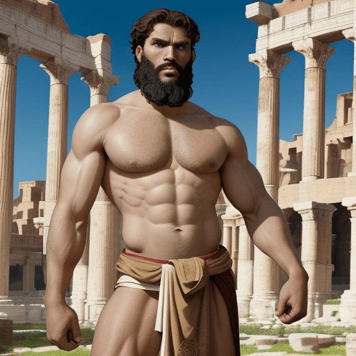 AI generated:  Ultra - Wide Angle - Pull the camera very far back from subject, ANCIENT ROME BACKGROUND, Paul the ...