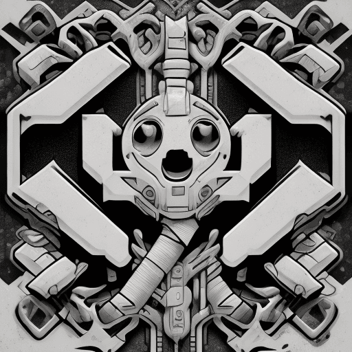 AI generated: text & graphic, logo icon of cartoon floating ghost icon, graffiti, tattoo, black and white, vector ...