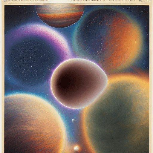 AI generated: color photo of a poster for the International Olympiad on Astronomy and Astrophysics (IOAA), showcas...