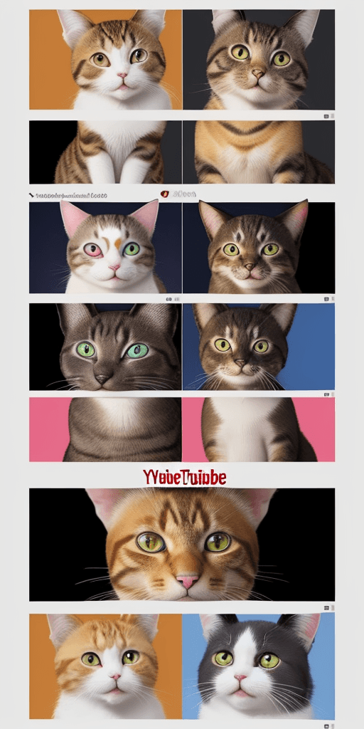 AI generated: a youtube banner for a channel about cats