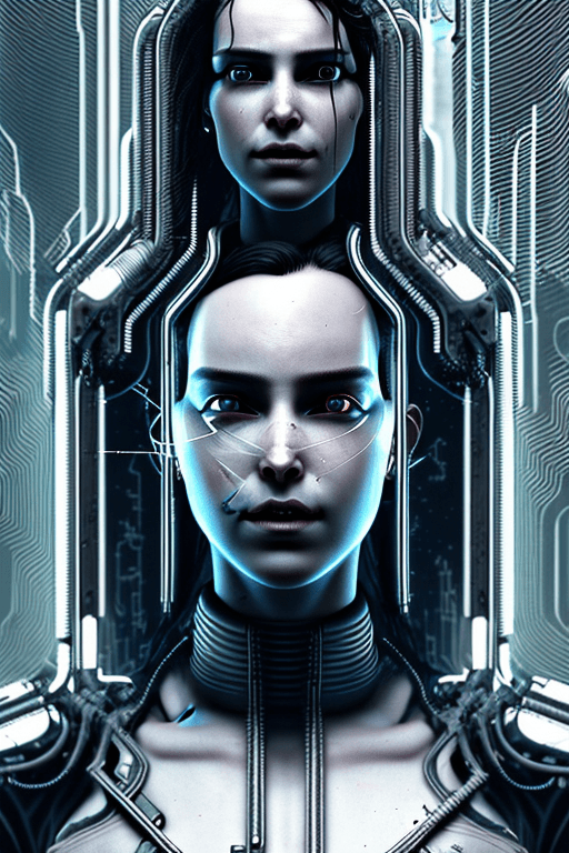 AI generated: cyberpunk female soldier| cyberpunk 2077| cyberpunk| sci-fi| intricate| precise lineart| highly deta...