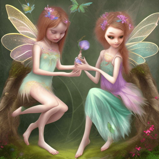 AI generated: two fairies