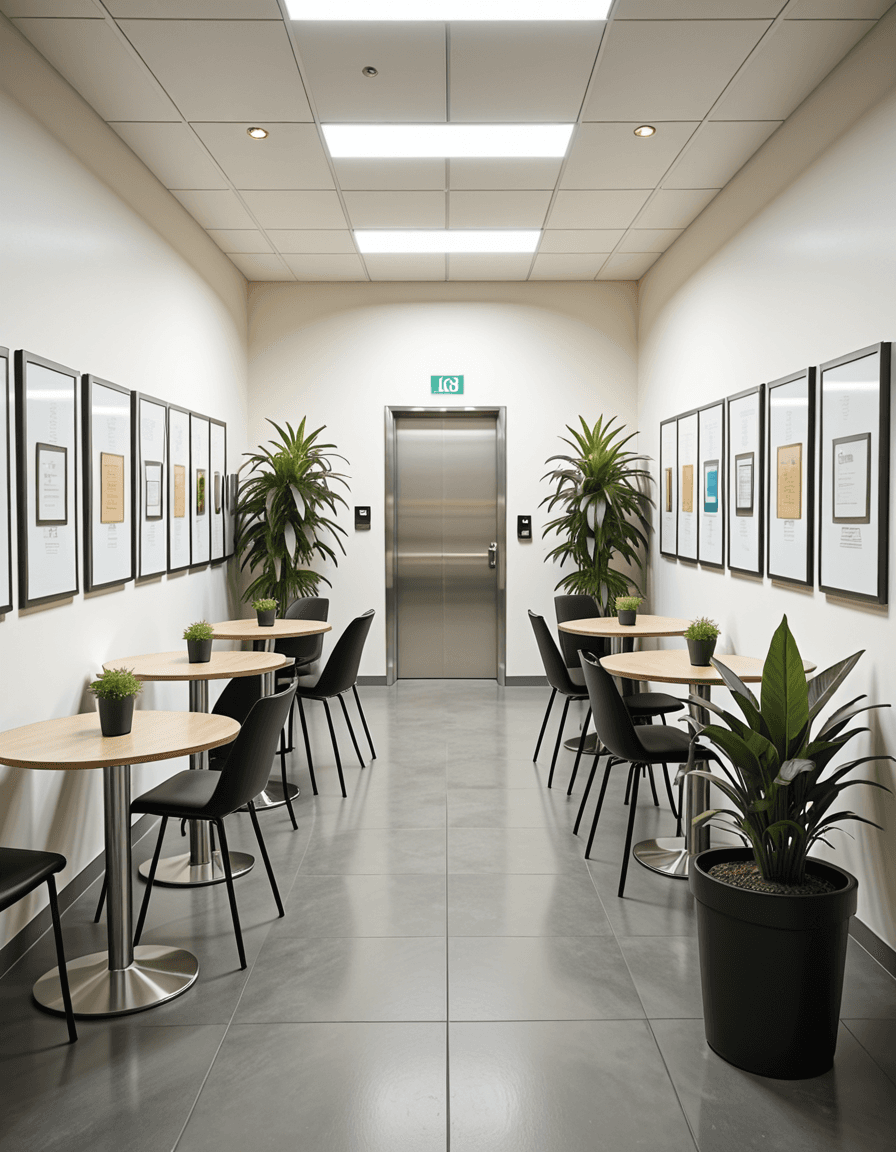 modern office break area illu - Image 2