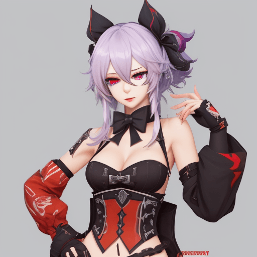 AI generated: Honkai strarrail character boothill get teased by hands