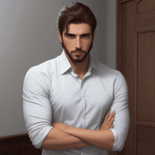 AI generated: Hombre con terno viendo de frente
