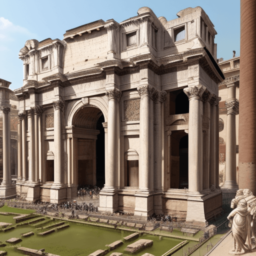 AI generated: “SOCIAL ENJOYMENT”, ancient rome
