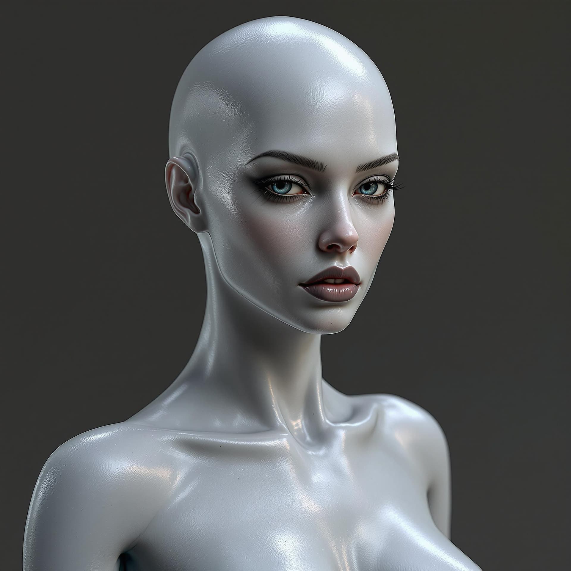 AI generated: ultra realistic latex high fashion model