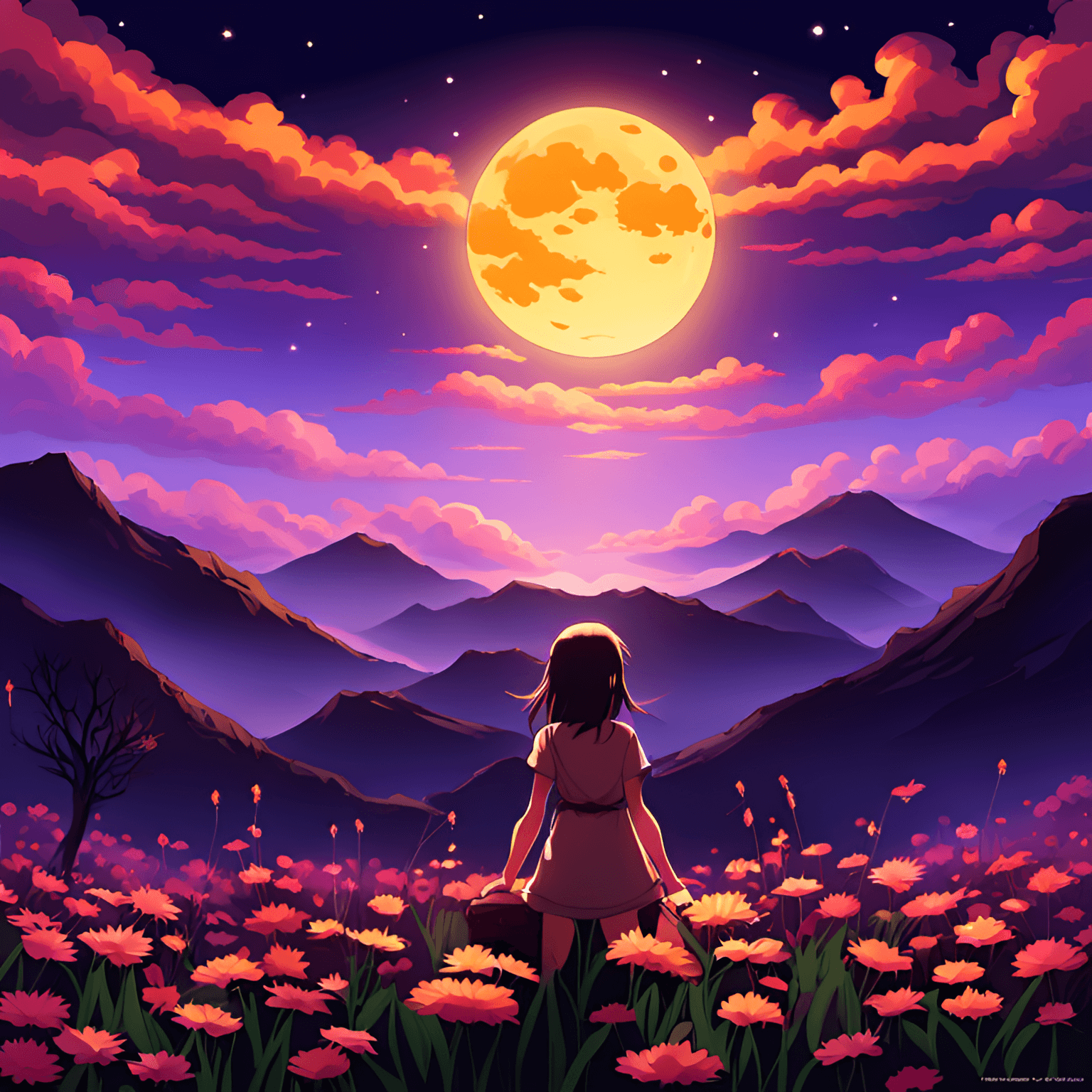 AI generated: master piece,anime landscape,inspire from your name anime,Nij, wide shot, Expansive landscape photog...