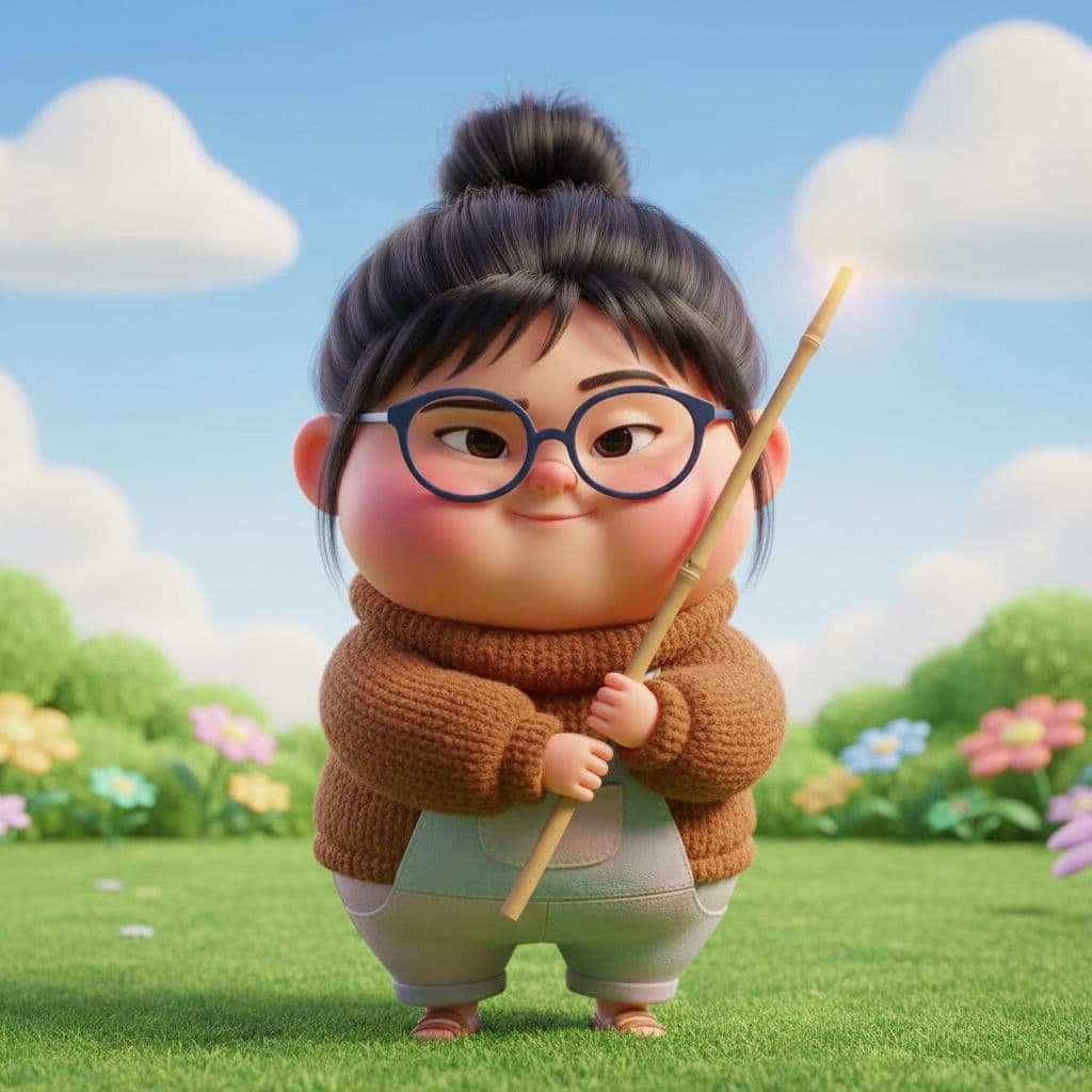 AI generated: สร้างตัวการ์ตูน 3D แบบเต็มตัว สไตล์ Pixar น่ารักๆ โดยอ้างอิงจากภาพที่แนบมาให้ ปรับให้เป็นตัวการ์ตูนเ...