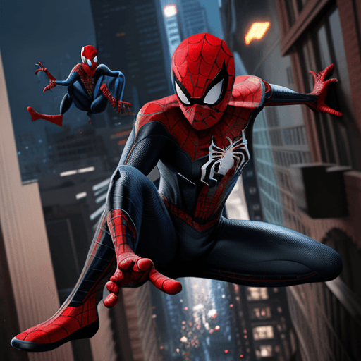 AI generated: spider man, Miles Morales, comics art, render, high detai --ar 9:16