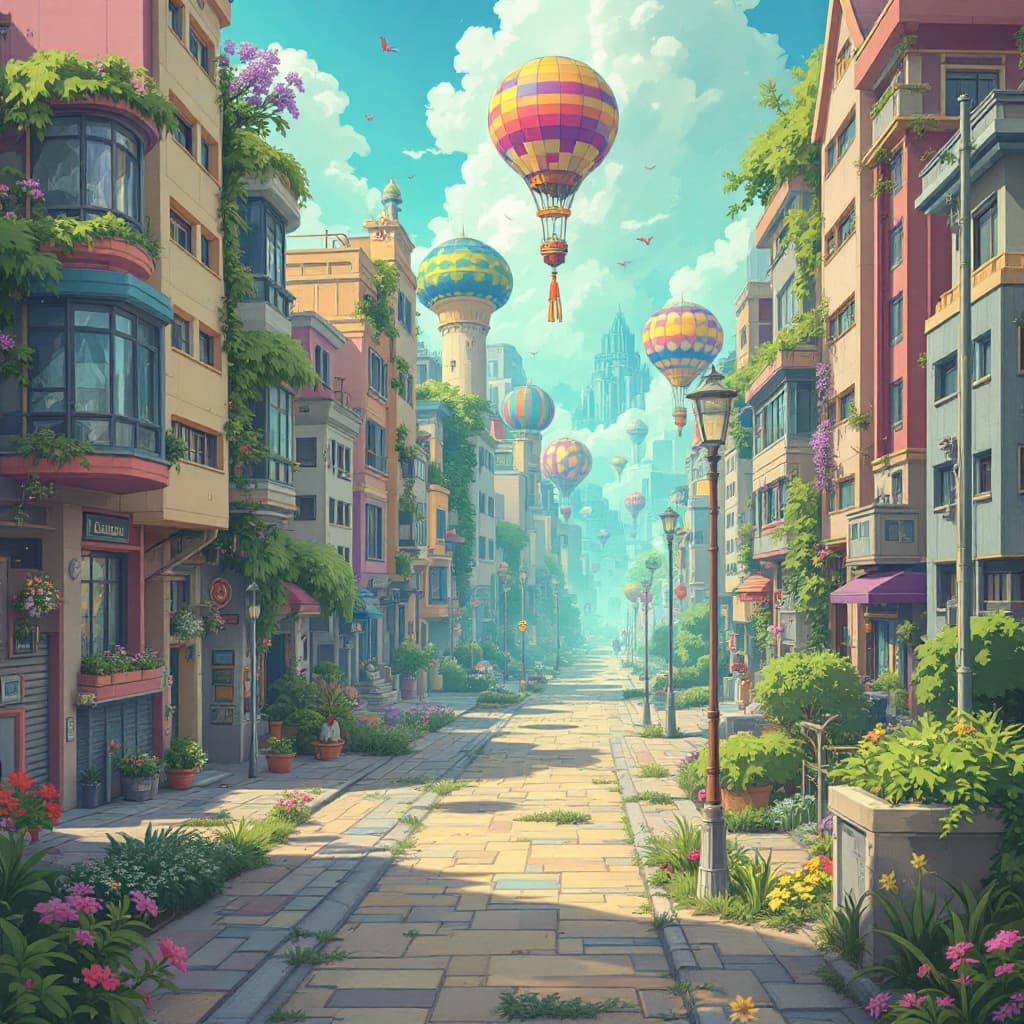 AI generated: WonderLand Solo Future City DownTown ScyScrape