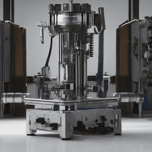 AI generated: Photo of a one precision-engineered machine component, standing confidently against a neutral backgr...