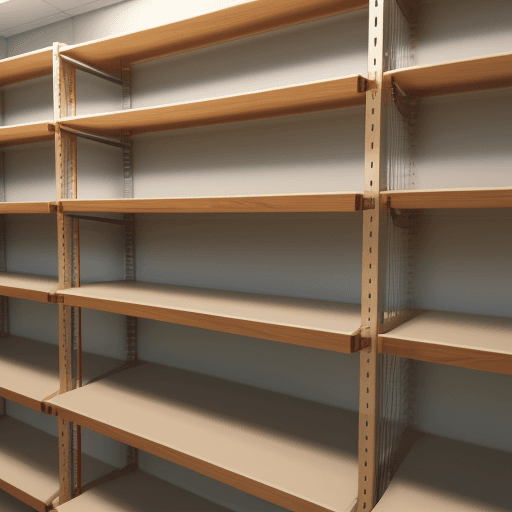 AI generated: shelves
