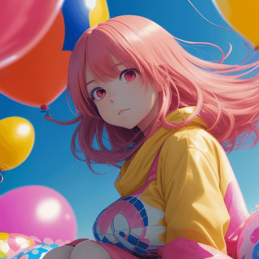 AI generated: (best-quality:0.8), perfect anime illustration, extreme closeup portrait of a girl sitting on top of...