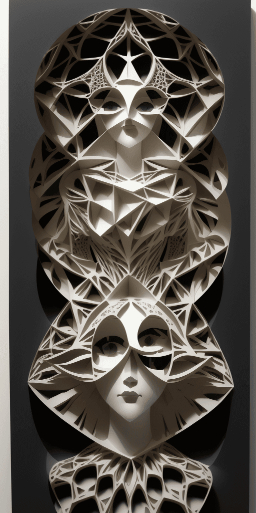 AI generated: (16k laser cut 4d art rfktrstyle "Why, Mary loves the lamb, you know,"), ((depth)), (Cubist Fragment...