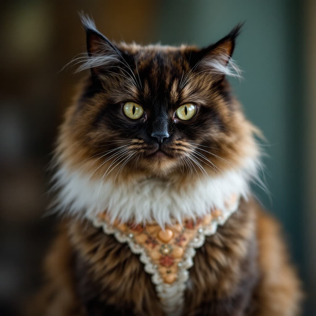 AI generated: Furry cat wearing a thong a male furry cat 