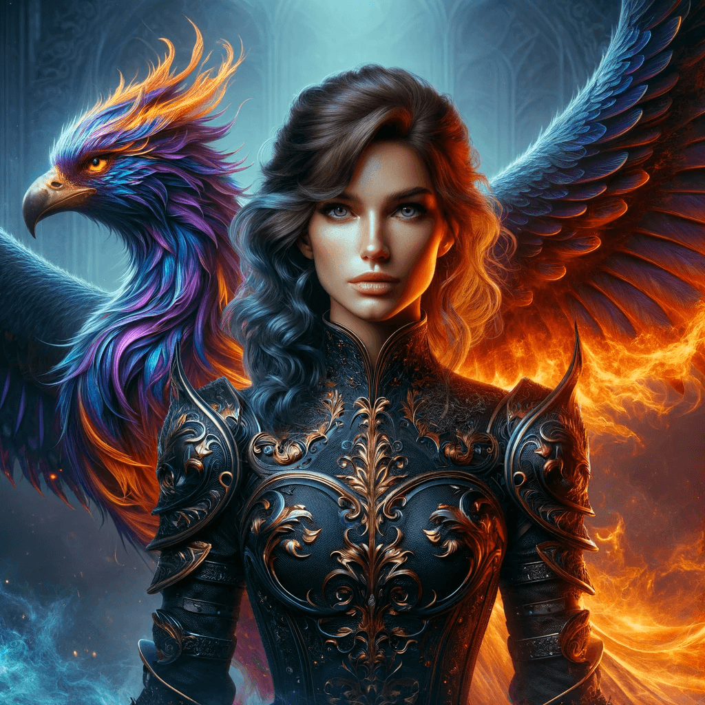 AI generated: i am masterprompter (a.k.a. robiness) and i've bred a hyper-realistic portrait of a female warrior s...