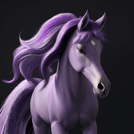 AI generated: Twilight Sparkle is a pony with a small and slender body. She has a coat color that is lavender, whi...