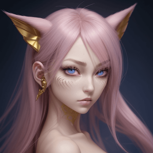 AI generated: beautiful, cute, mysterious. perfectly beautiful twist, astonishing, amazing, golden. anime, symmetr...