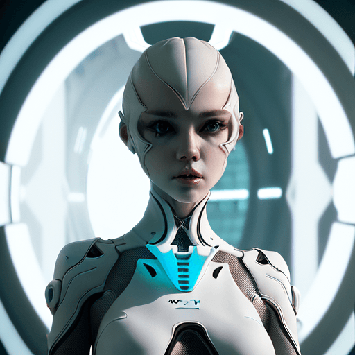 AI generated: mdjrny-v4 style, A real perfect female anatomy made by beautiful and elegant pure white bio organic ...