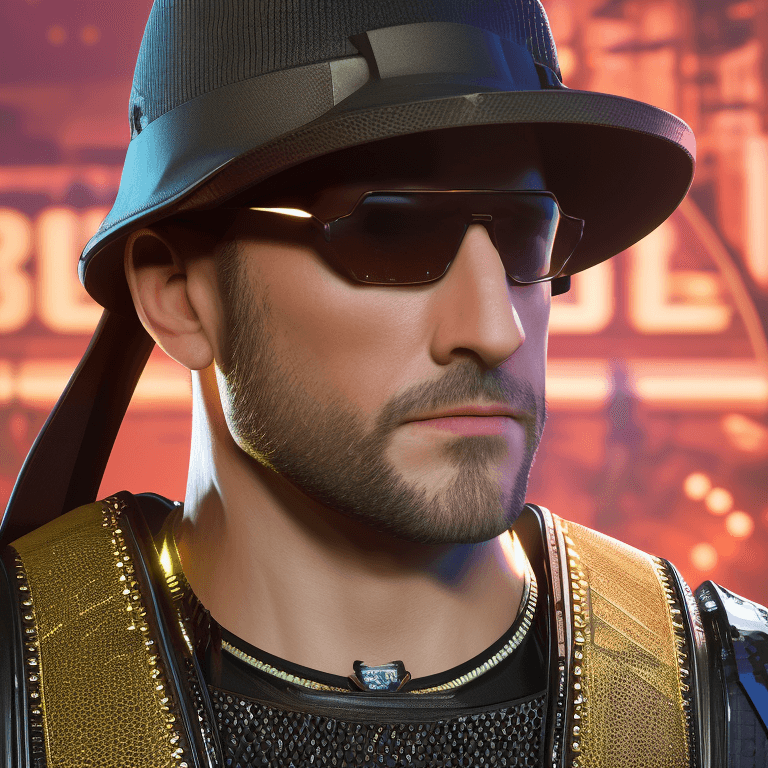 AI generated: Hyper realistic, portrait, priest, cyberpunk, realism, epic composition, epic proportion, high detai...