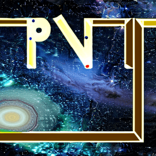 AI generated: A Psi greek letter floating between galaxies