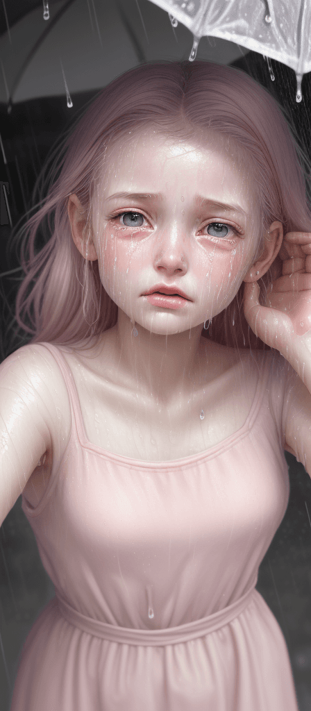 AI generated: Cute girl 18 years old in a pink modern dress, in the style of hyperrealism and photorealism, UHD im...
