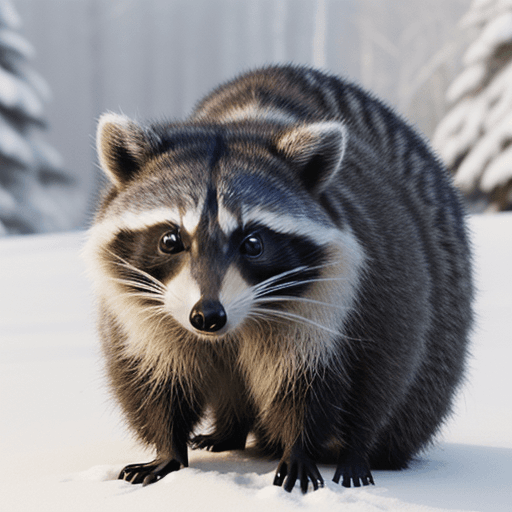 AI generated: cottagecore raccoon