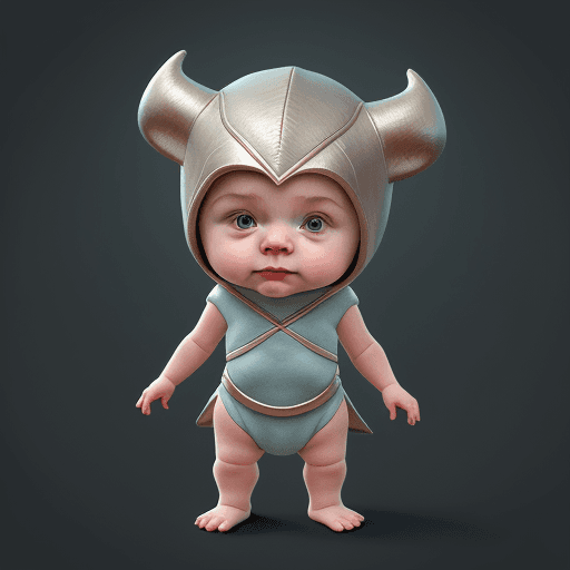 AI generated: Cute and adorable cartoon Jane Foster baby, fantasy, dreamlike, surrealism, super cute, trending on ...