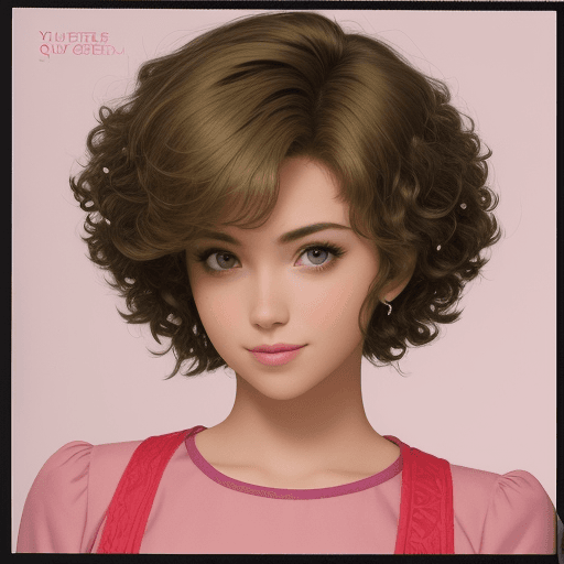 AI generated: You look pretty and nice.
 full of quirks.

Short hair permed
