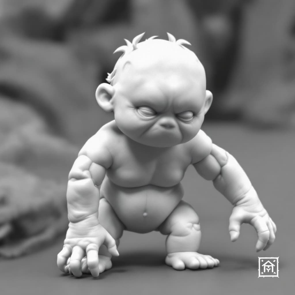 AI generated: jpeg artifacts, low quality, lowres, 3d, render, doll, plastic, blur, haze, monochrome, b&w, text, m...