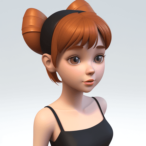 AI generated: 3d image, cute girl, in the style of Pixar --ar 1:2 --stylize 750