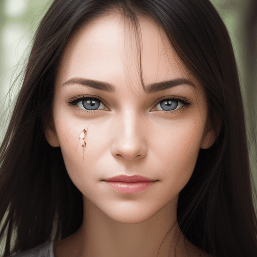AI generated: photo of the face of a woman