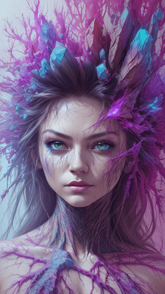 AI generated: Marvel Entertainment Art by Carne Griffiths, (Crystalia Amaquelin), perfect face, perfect body, Knit...