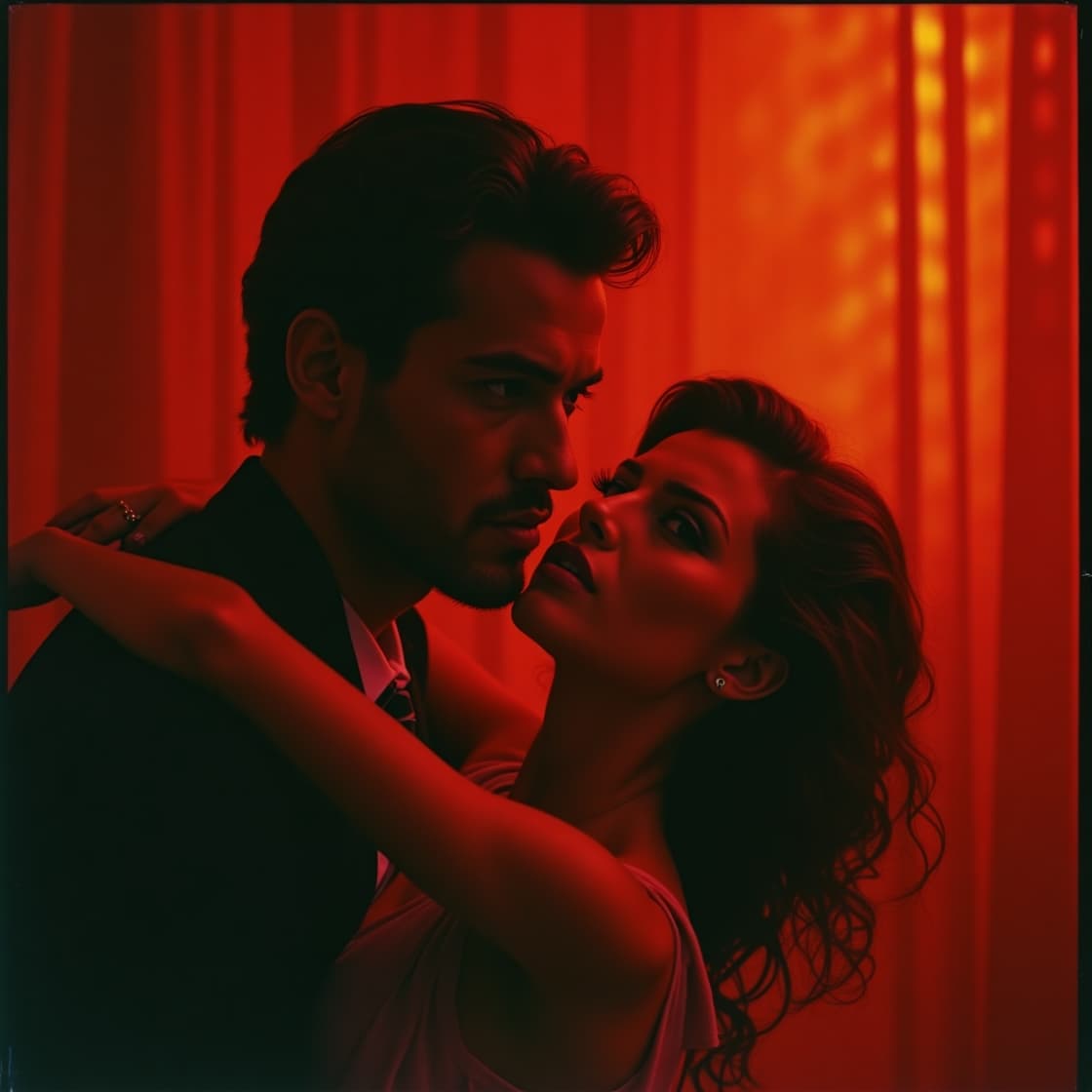 AI generated: Vibrant, high-contrast cinematic scene with a sense of tension and intrigue, evoking the grandeur of...