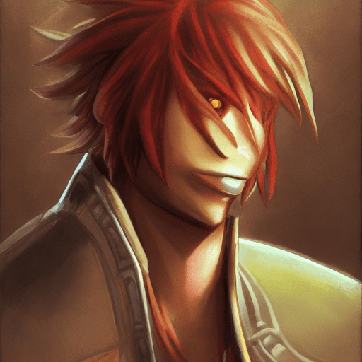 AI generated: portrait, solo, Seymour from Final Fantasy 10