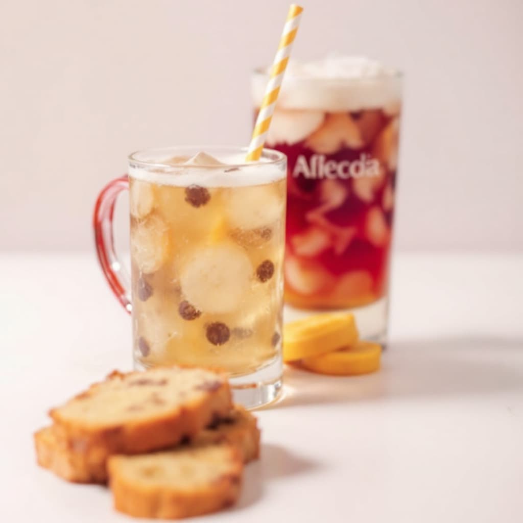 AI generated: image of a beverages to pair with banana bread