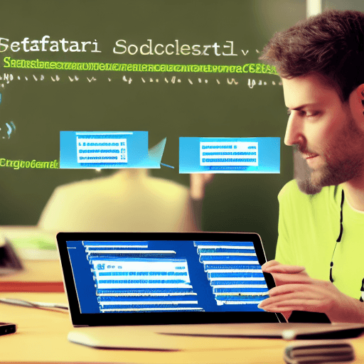 Openjourney prompt: Software developer coding