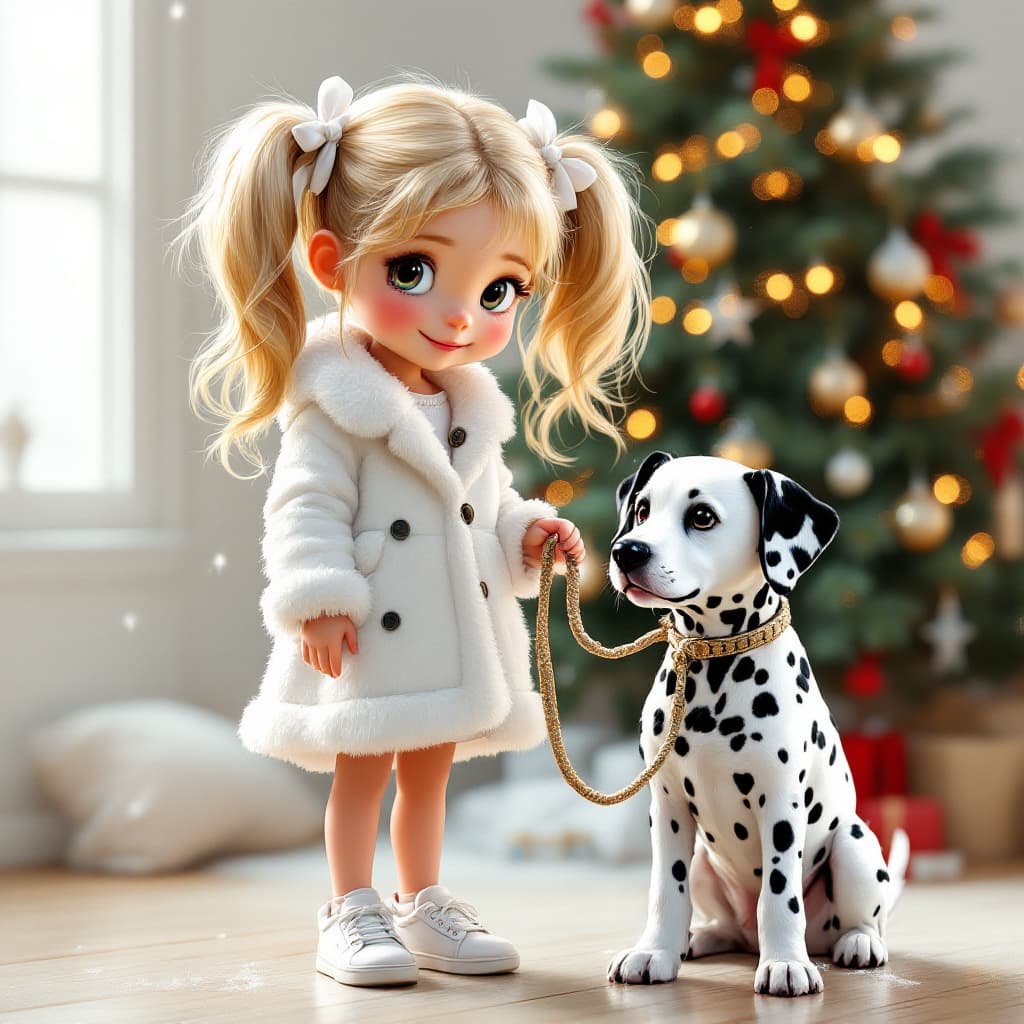 AI generated: Create a hyperrealistic cartoon made with oil and acrylic with glossy shine, depicting a European bl...