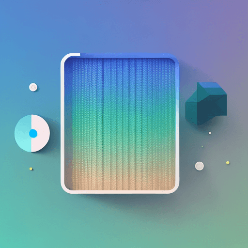 AI generated: clean gradient knolling 3D illustration design for professional saas software office automation, col...