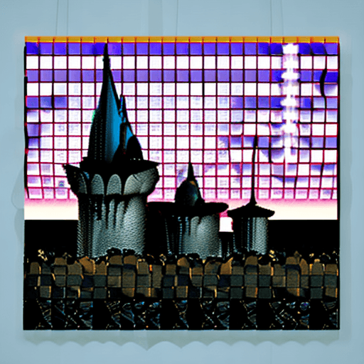AI generated: A flying castle on sky 