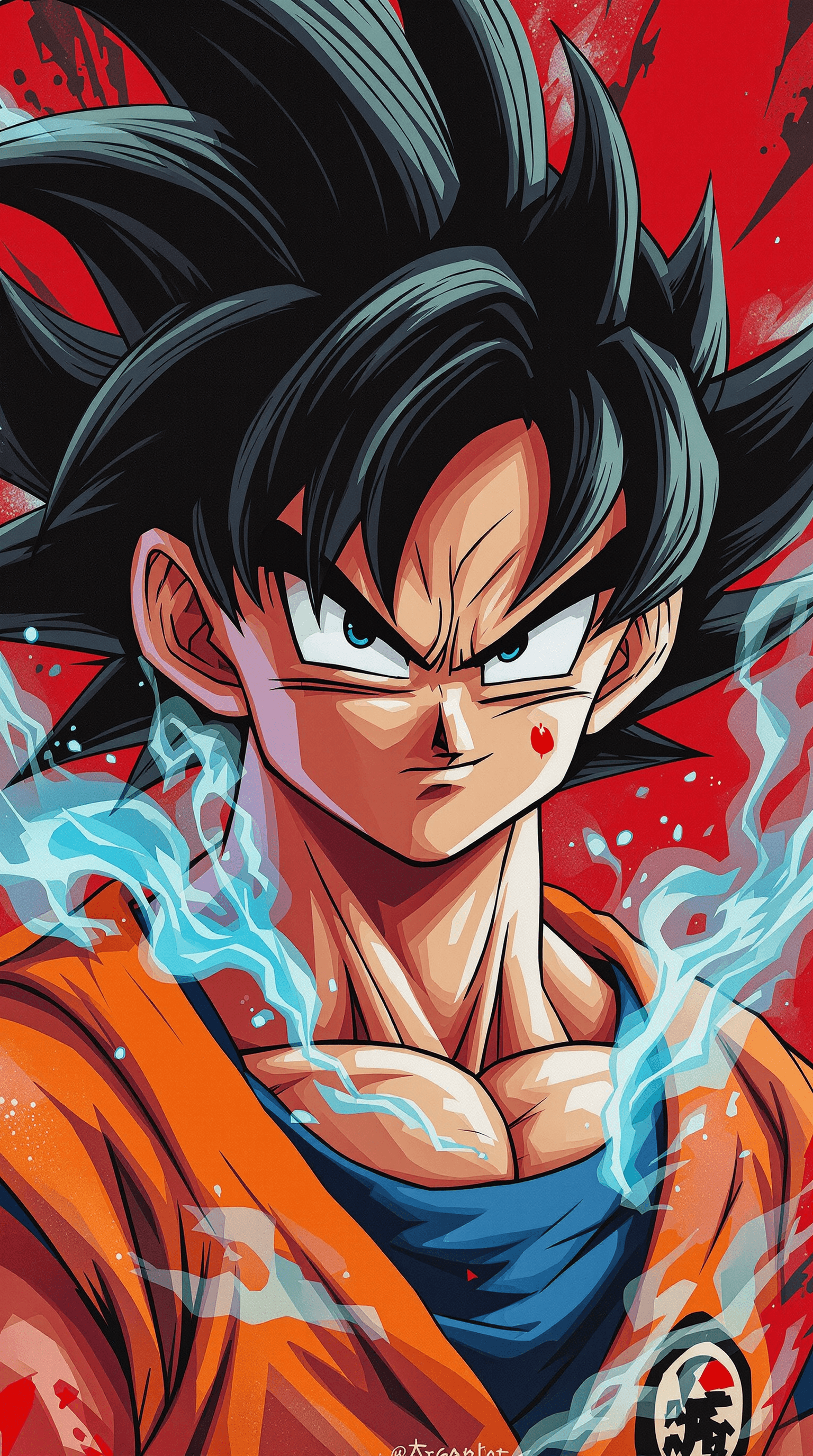 AI generated: dragon ball, portrait of dr goku, in the style of street art aesthetic, cute cartoonish designs, pho...