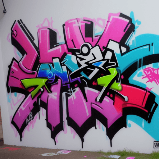 AI generated: nail art, graffiti art 