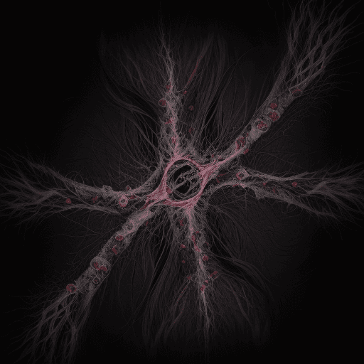 AI generated: a dark physiological disturbing abstract art