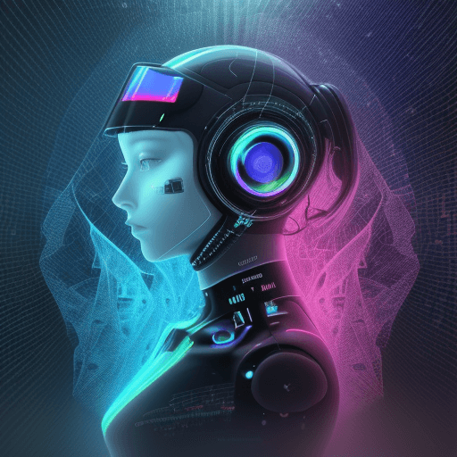 AI generated: digital art, hologram, bigdata, high technology, sound wave, digital landscape, neural network, Huma...