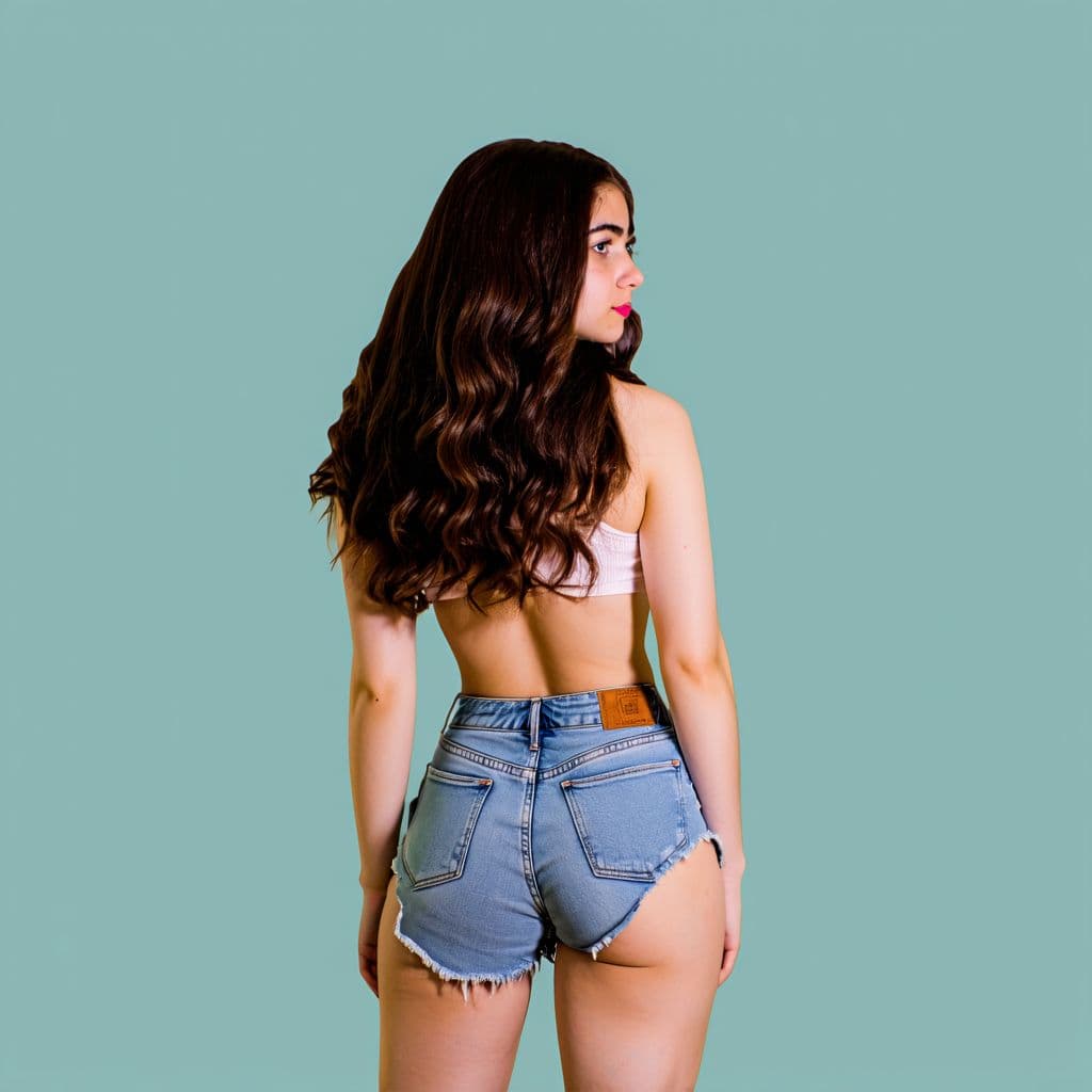 AI generated: big booty teen