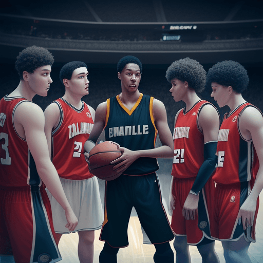 AI generated: In a world where basketball has evolved into a game dominated by AI players, write a narrative where...