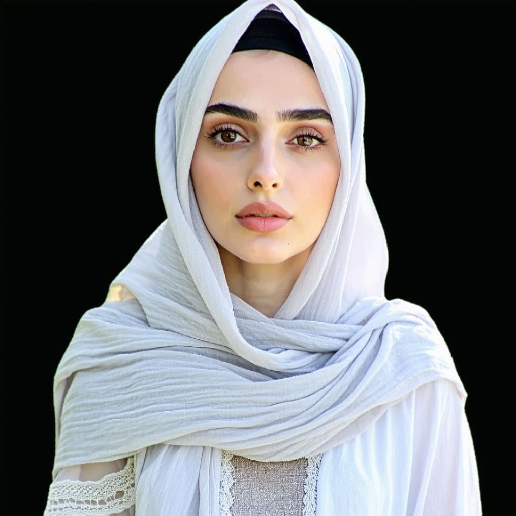 AI generated: (photorealism:1.2), beautiful Pakistani hot sexy girl in light hijab, very horny. small breasts . Sh...